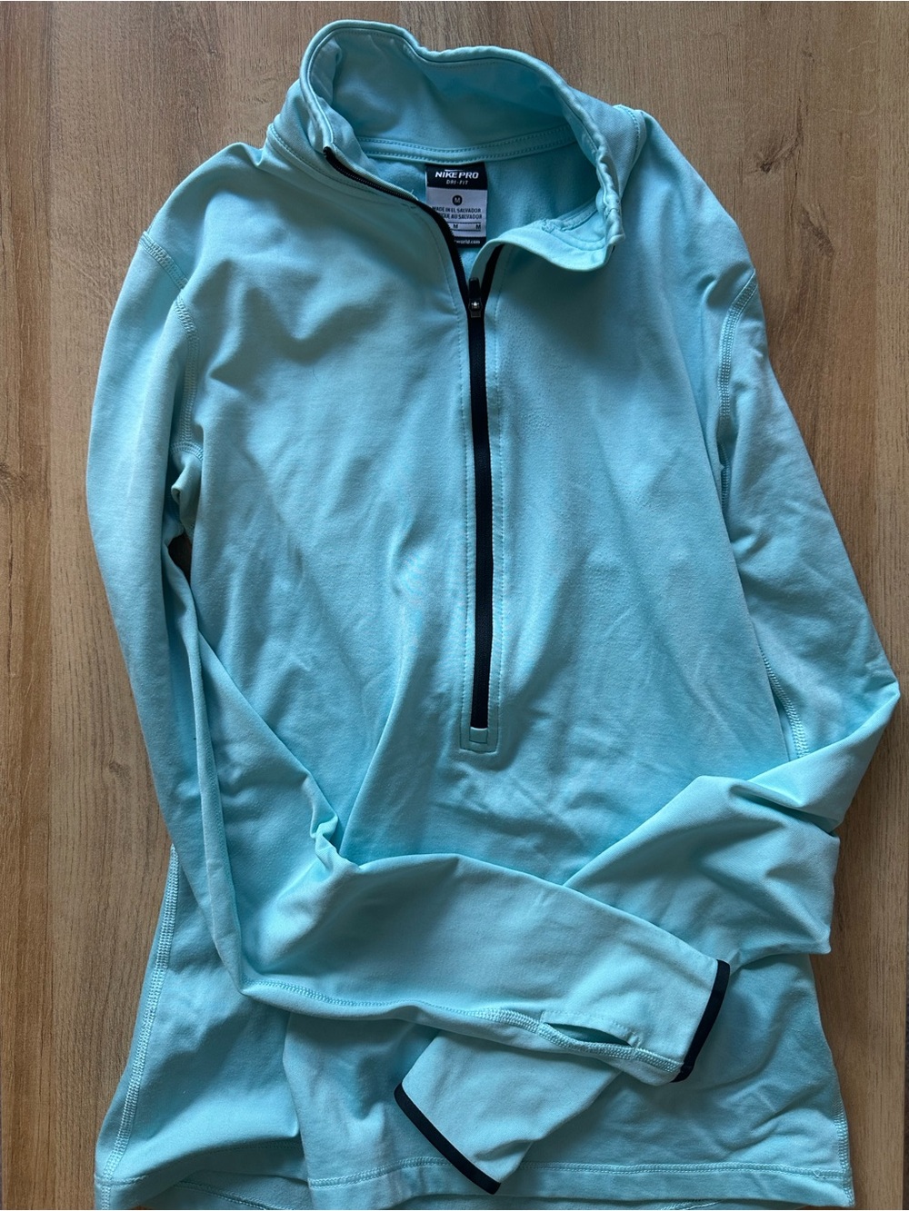 Nike Light Blue Quarter-Zip Performance Pullover